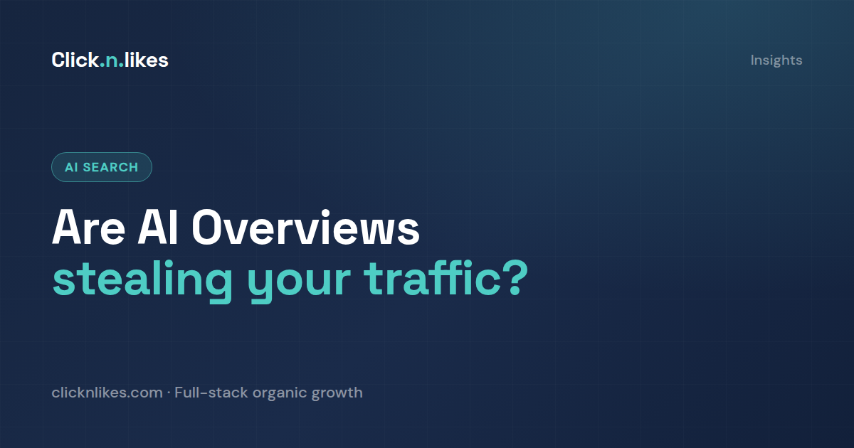 Are Google's AI Overviews stealing my website traffic?