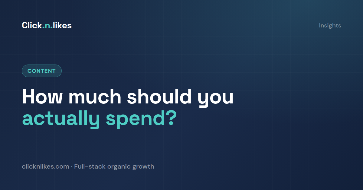 How much should a small business actually spend on marketing?