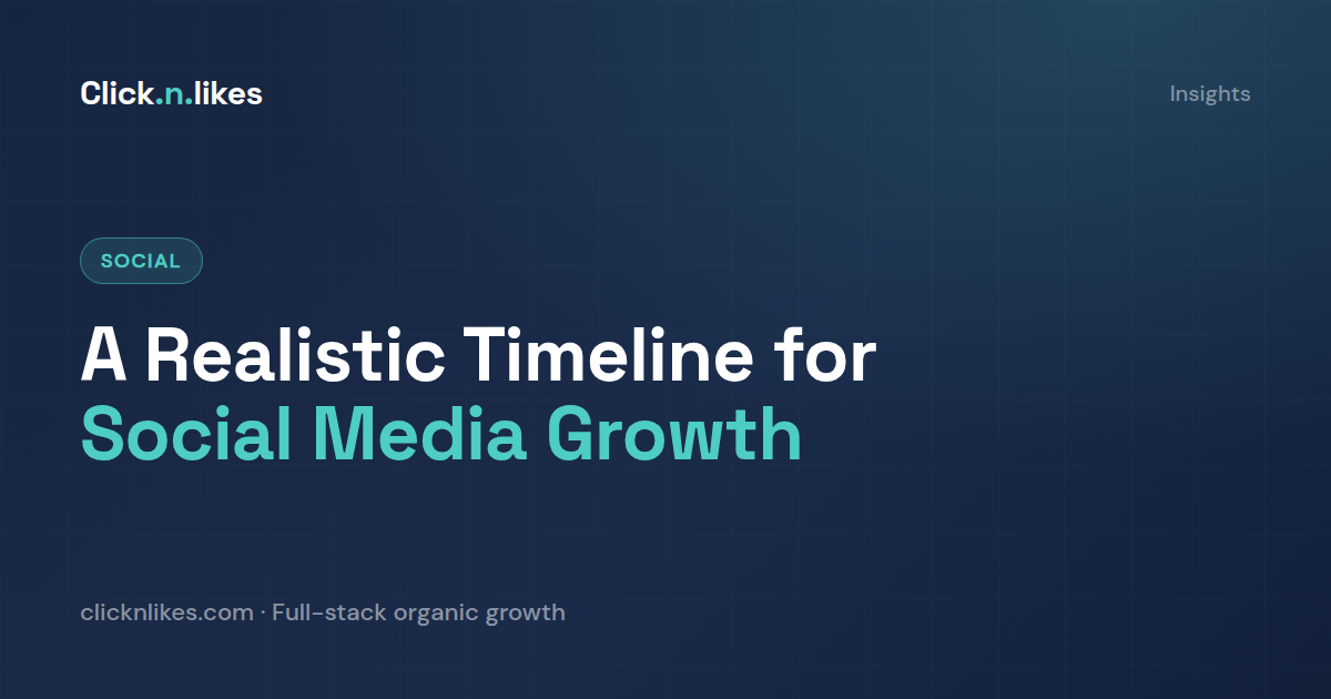 What's a realistic timeline to grow a following that actually converts?